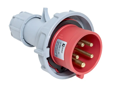 Вилка переносная 0252 3Р+РЕ+N 32А 380В IP67 EKF