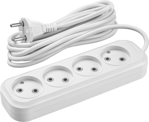 Удлинитель Онлайт 4 гн. 3 м ПВС 2х1 2200Вт (90784)