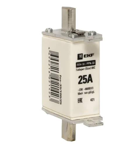 Предохранитель ППН-33 100/25А  габарит 00С EKF (5)