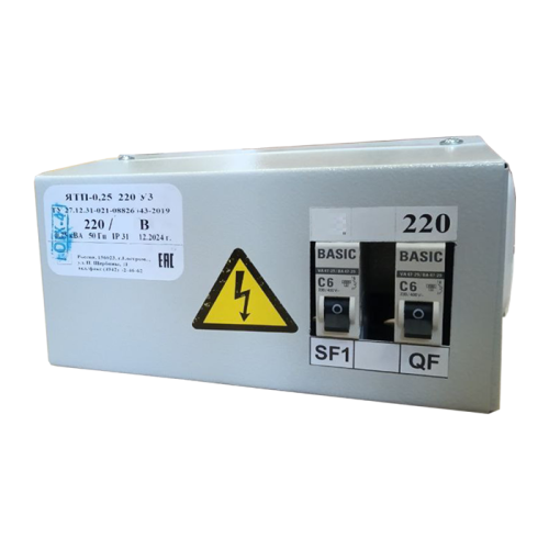 Ящик с пониж трансф. ЯТП-0,25 220/36-2 IP31 АВ