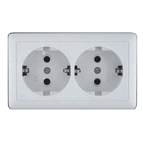 Розетка 2гн с з/к о/п 