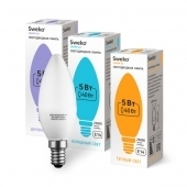 Лампа Sweko  42LED-C35-5W-230-6500K-E14 (38549)