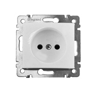 Розетка 1гн  с/п Valena белый (774416)