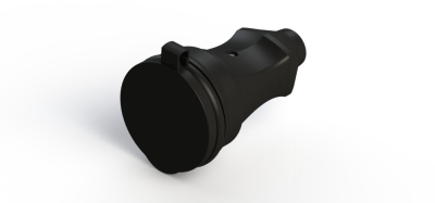 Разъём удлинитель каучук с крышк 1ф с з/к 16А/220В MultiSet Systeme Electric (15/150)  НОВИНКА