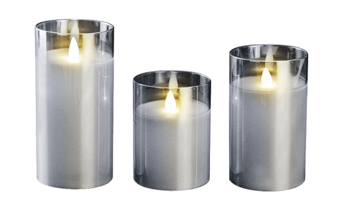 Фонарь ФАZА CL7-SET3-sr LED Свеча декоративная (компл. 3-х свечей,серебро)