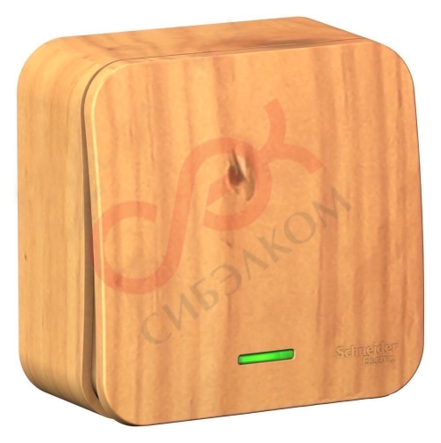 Выключатель 1кл Blanca оп Ясень с Подсв. 10А с изол. пл. BLNVA101115