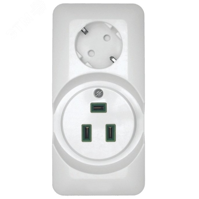 РОЗЕТКА комб:ДЛЯ ЭЛЕКТРОПЛИТЫ BLANCA/Прима О/У32А+силовая 16А 250В,БЕЛЫЙ Systeme Electric