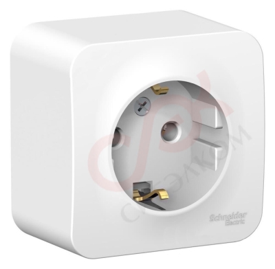 Розетка 1гн с з/к Blanca Белый о/п изол. пл. BLNRA010111