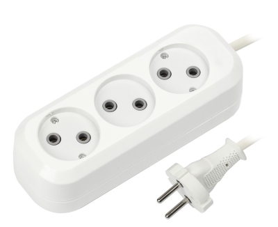 Удлинитель Smartbuy, 3 гн. 5 м 10А/2,2кВт без з/к ПВС 2х1,0