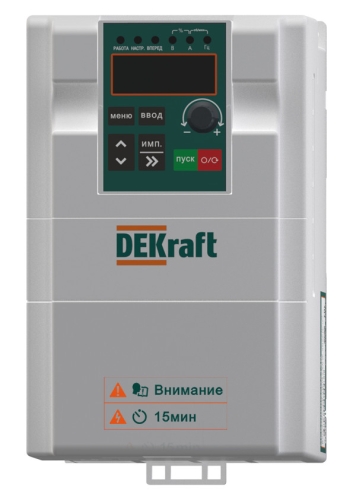 Преобразователь частоты DEKV060- 3.7кВт 3 фазы 380В с торм. модулем
