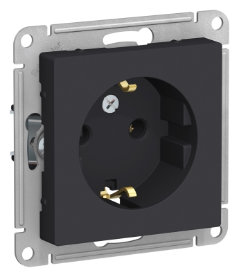 Механизм Розетка 1гн с/п С з/к Карбон AtlasDesign (20/160) ATN001043