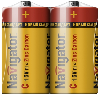 Батарейка Navigator 94760 NBT-NS-R14-SH2 (24/480)  (пленка)