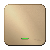 Выключатель 1кл Blanca о/п Титан с Подсв. 10А с изол. пл. BLNVA101114 (15/90)