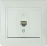 Розетка TF MIRA (керам) жемчужно-белый (3030137)