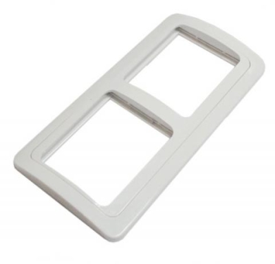 Рамка 2 поста Валери белый (ВР002Г)