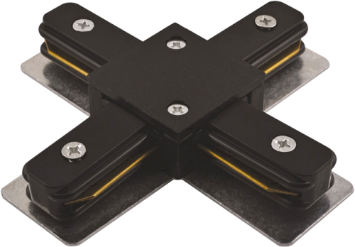 Коннектор PTR CХ-BL черный Х-образный Jazzway (10871)