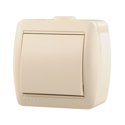 Выключатель 1кл о/п Nata крем (0300100) (10/120)