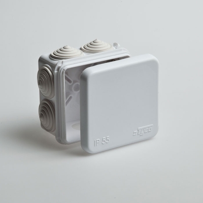 Коробка распр.герм.  70*70*40 IP55 RUVINIL БЕЛАЯ  (162) 67030Б