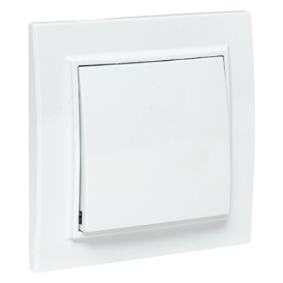 Выключатель 1-клавишный СП 10А белый Минск EKF