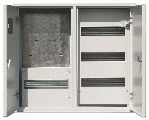 Бокс металлический ЩРУН-3/48  IP31 1 дверь 