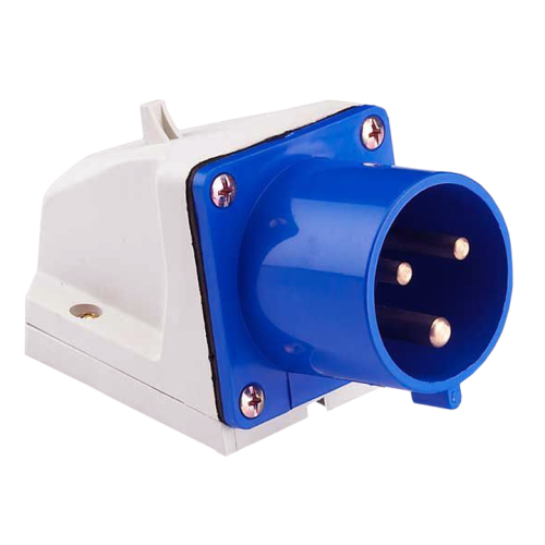 Вилка стационарная 523 2Р+РЕ 32А 220В IP44 ЭКФ