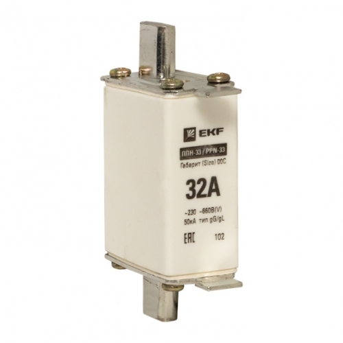 Предохранитель ППН-33 100 32А  габарит 00С EKF (5) 2