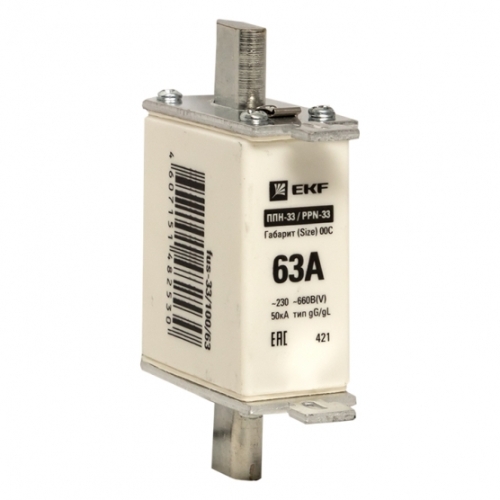 Предохранитель ППН-33 100 63А габарит 00С EKF 