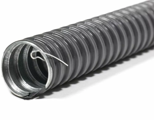 Металлорукав оцинк. РЗ-ЦПнг-LS 20 с тросом в ПВХ изоляции (50м) ЗЭТАРУС