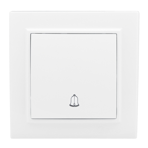 Минск Кнопка звонка СП, 10А, белый EKF