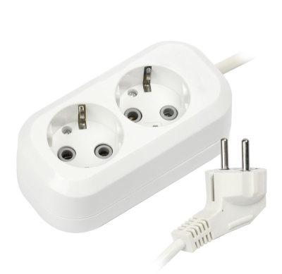 Удлинитель Smartbuy, 2 гн. 2 м 16А/3,5кВт с з/к ПВС 3х1,0