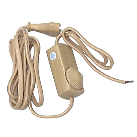 Шнур с вилкой с димером золото DM103-200W(100)