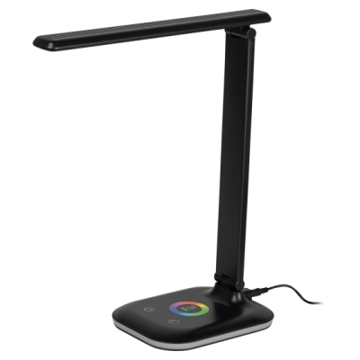 Светильник  LED ЭРА NLED-502-11W-BK черный светодиодный настольный c RGB с ночником