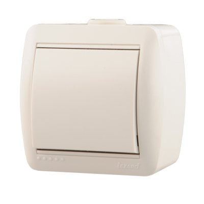 Выключатель 1кл о/п Nata белый (0200100) (10/120)