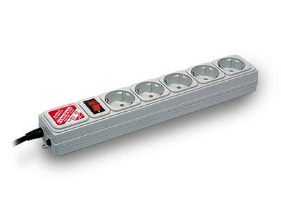 Сетевой фильтр Power Cube 5гн 1,9 м серый  (30шт)