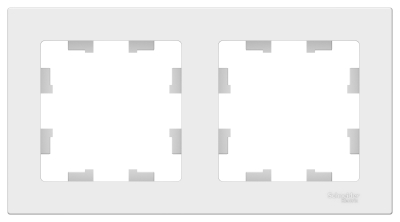 Рамка 2-ая (универс) Белый AtlasDesign (30/180) ATN000102