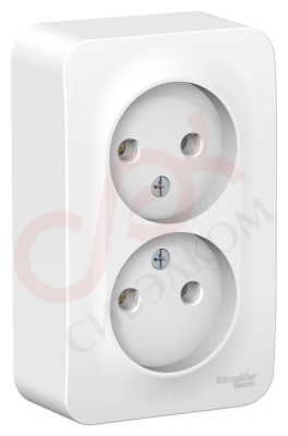 Розетка 2гн Blanca Белый оп с изол. пл. BLNRA000211
