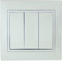 Выключатель 3кл MIRA бел (0202109)