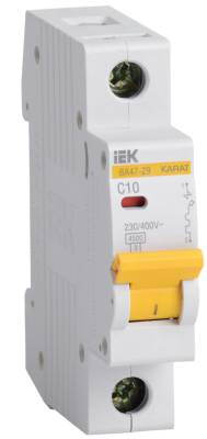 KARAT Авт. выкл. ВА47-29 1P C 10А 4,5кА IEK