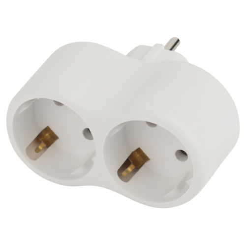 Разветвитель 2гн с з/к белый ЭРА 16А