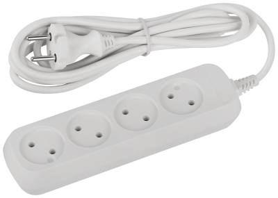 Удлинитель ЭРА Greenline 4 гн. 3 м ПВС 2х0,75 2200Вт (50)