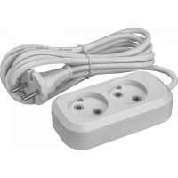 Удлинитель Онлайт 2 гн. 2 м ПВС 2х1 2200Вт  (90503) (50)