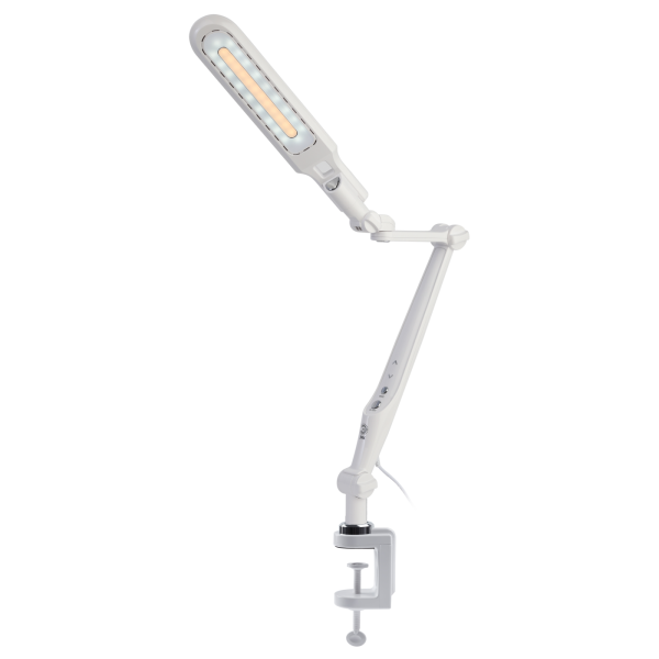 Светильник  LED ЭРА NLED-496-12W-W-W белый светодиодный настольный на струбцине