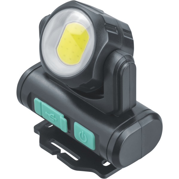 Фонарь налобный Navigator NPT-H38-ACCU 1COBx3.2Вт+1LEDx3Вт,4реж,Li-ion1.2Ач IPX4 (95555)